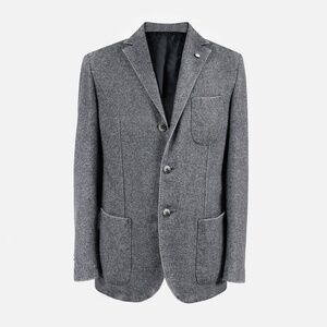 L.B.M. 1911 Wool Blend Flannel Unstructured Blazer Sport Coat Size 50/40